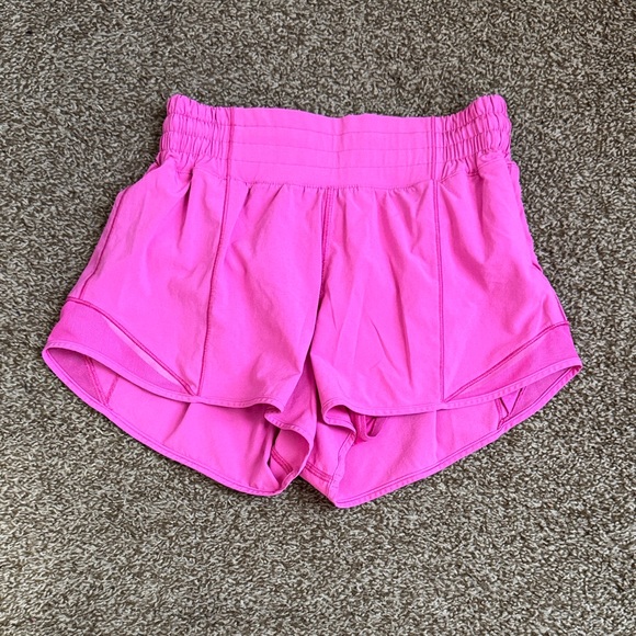 Pink high rise 2.5 inch hotty hot lululemon shorts - Picture 1 of 5